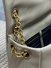 YSL Jamie 4.3 Small In Lambskin Beige 25x16x7cm - 5