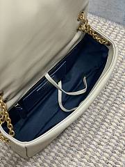 YSL Jamie 4.3 Small In Lambskin Beige 25x16x7cm - 2