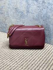YSL Jamie 4.3 Small In Lambskin Red Wine 25x16x7cm - 1