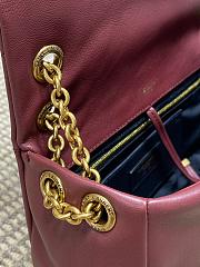 YSL Jamie 4.3 Small In Lambskin Red Wine 25x16x7cm - 3