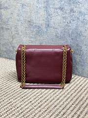 YSL Jamie 4.3 Small In Lambskin Red Wine 25x16x7cm - 2
