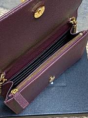 YSL Kate Bag Red Wine Calfskin 19x12.5x4cm - 3