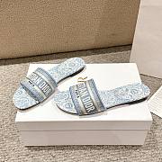 Dior Blue Slides - 5