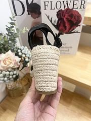 Prada Espadrille Wedge Sandal Black 9cm - 5