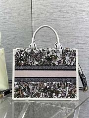 Dior Medium Book Tote Multicolor D-Floral 36.5x18x16.5cm - 4