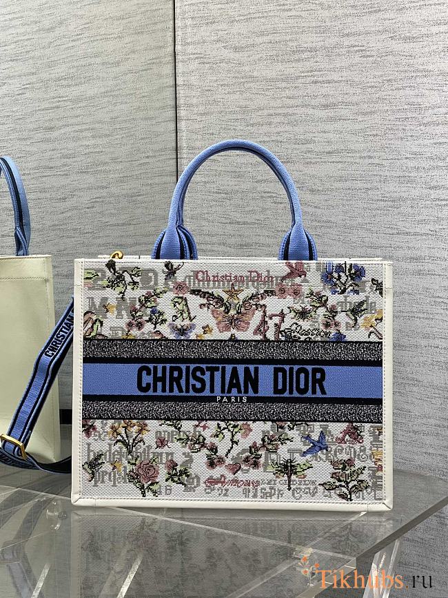 Dior Dioramour Medium Book Tote Latte 36.5x18x16.5cm - 1
