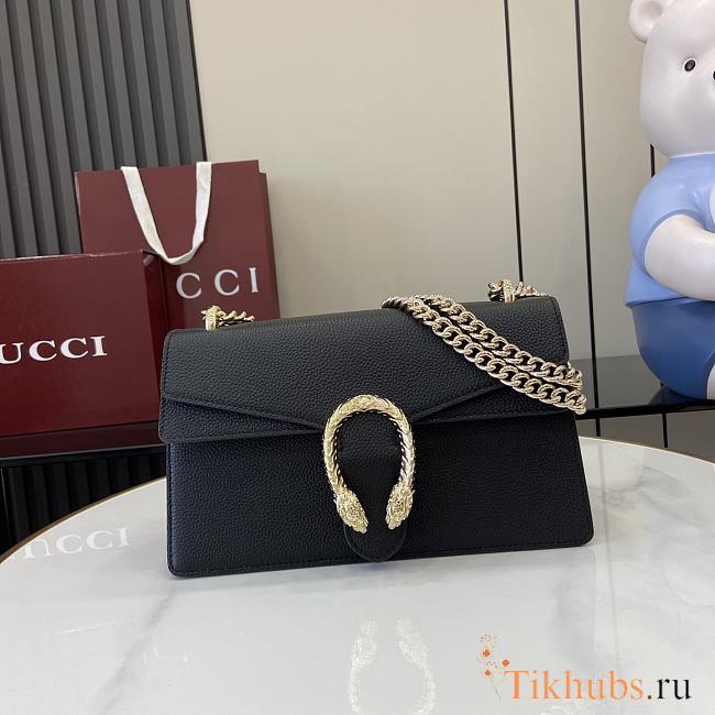 Gucci Dionysus Medium Shoulder Bag Black 28x16x10.5cm - 1
