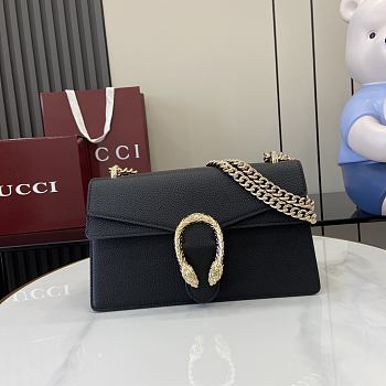 Gucci Dionysus Medium Shoulder Bag Black 28x16x10.5cm