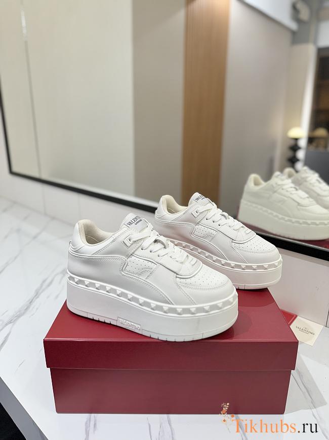 Valentino Freedots Xl Calfskin Sneaker White - 1