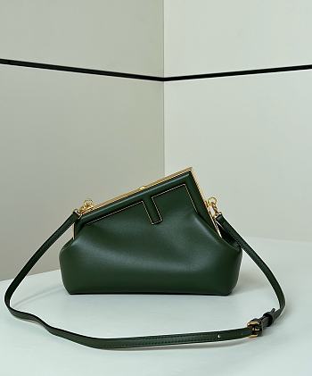 Fendi First Small Bag Dark Green 26x9.5x18cm