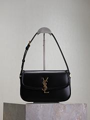 YSL Solferino Medium Box Black Bag Gold 24.5x15x8.5cm - 1