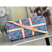 Louis Vuitton LV x TM Keepall 45 Cherry Denim 45x27x20cm - 6