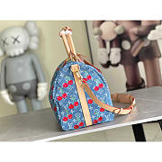 Louis Vuitton LV x TM Keepall 45 Cherry Denim 45x27x20cm - 5