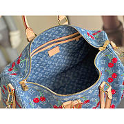 Louis Vuitton LV x TM Keepall 45 Cherry Denim 45x27x20cm - 2