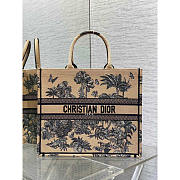 Dior Book Tote Dioriviera Large Beige Palms 42x35x18cm - 1