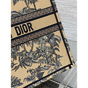 Dior Book Tote Dioriviera Large Beige Palms 42x35x18cm - 2
