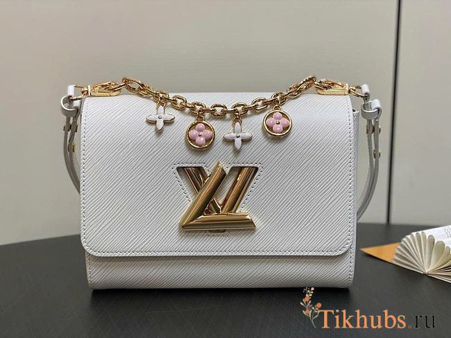 Louis Vuitton LV Twist MM Optic White 23x17x9.5cm - 1