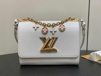 Louis Vuitton LV Twist MM Optic White 23x17x9.5cm