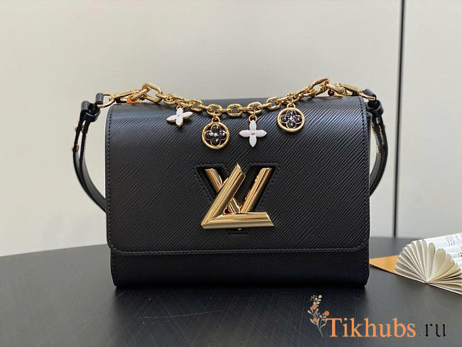 Louis Vuitton LV Twist MM Black Epi 23x17x9.5cm - 1