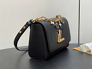 Louis Vuitton LV Twist MM Black Epi 23x17x9.5cm - 6