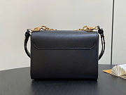 Louis Vuitton LV Twist MM Black Epi 23x17x9.5cm - 4