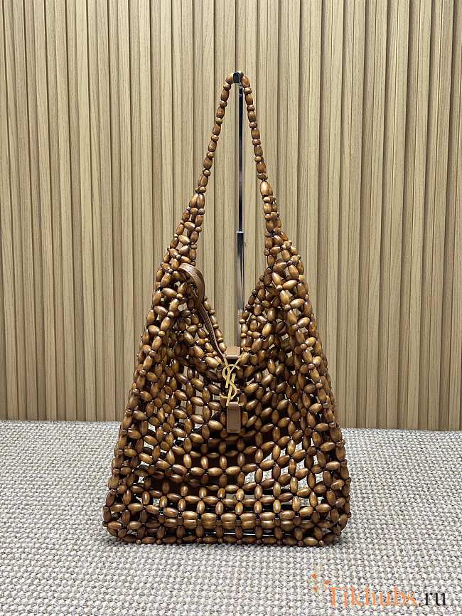 YSL Le 5 à 7 Large Wood Beads 30x35x10cm - 1