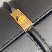 Celine Wallet 16 Satinated Calfskin Black 19x10x4cm - 3