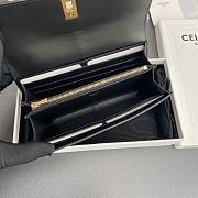 Celine Wallet 16 Satinated Calfskin Black 19x10x4cm - 2