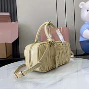 Miu Miu Arcadie Nappa Leather Tote Bag Cream 27x12x9cm - 4