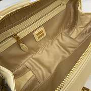Miu Miu Arcadie Nappa Leather Tote Bag Cream 27x12x9cm - 2