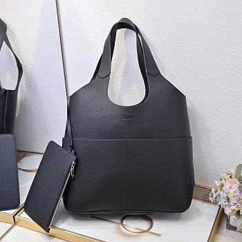 Dior Prive Tote Bag Black Icons Calfskin 39.5x35x15cm