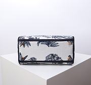 Dior Dioriviera Medium Lady D-Lite Bag White Blue 24x11x20cm - 6