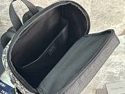 Dior Backpack Rider Blue Oblique 46x32x17.5cm - 3