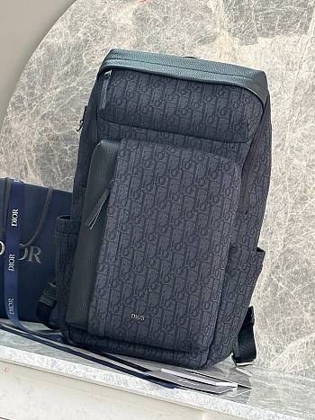 Dior Backpack Rider Black Oblique 46x32x17.5cm