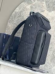 Dior Backpack Rider Black Oblique 46x32x17.5cm - 5