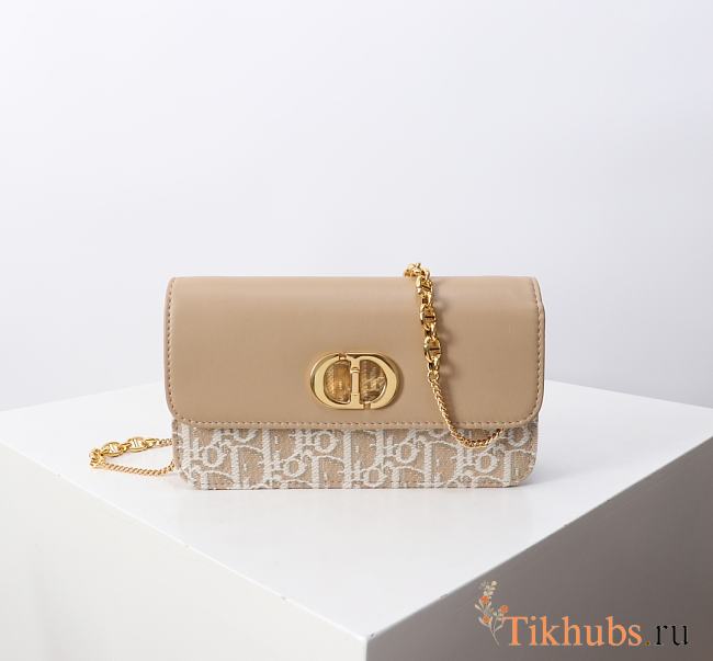 Dior Miss Caro Pouch With Chain Beige 19x11x4.5cm - 1