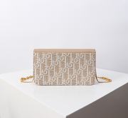 Dior Miss Caro Pouch With Chain Beige 19x11x4.5cm - 5