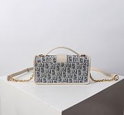 Dior Miss Montaigne Mini Bag Blue 20x10x4cm - 3