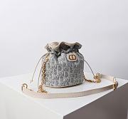 Dior 30 Montaigne Mini Bucket Bag Drawstring 16x18.5x13cm - 4