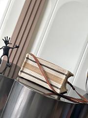 Celine Small Cabas Triomphe Beige 25.5x18.5x12cm - 6