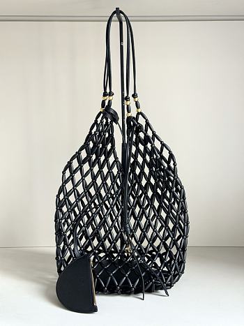 YSL Black Bucket Supple Bag 43x14x14cm