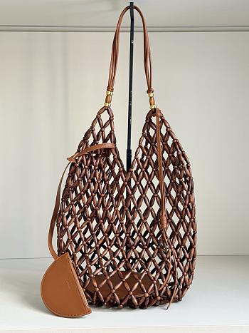 YSL Brown Bucket Supple Bag 43x14x14cm