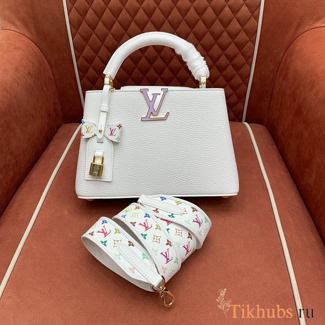Louis Vuitton LV x TM Capucines BB White 27x17.3x9cm - 1