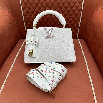 Louis Vuitton LV x TM Capucines BB White 27x17.3x9cm