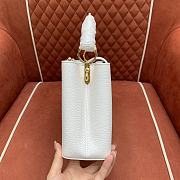 Louis Vuitton LV x TM Capucines BB White 27x17.3x9cm - 6
