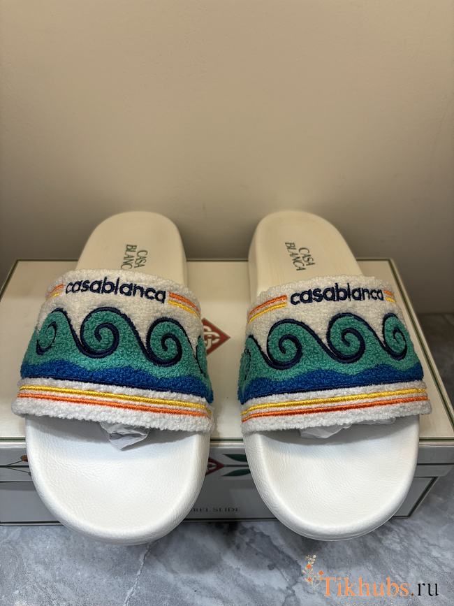 Casablanca Blue Wave Slides - 1