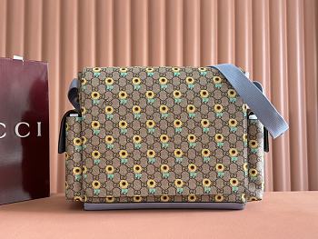 Gucci Large Changing Bag Beige Dark Brown 45x32x15cm