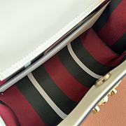 Gucci Padlock Medium Top Handle Bag White 25.5x17.5x10cm - 6