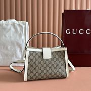 Gucci Padlock Medium Top Handle Bag White 25.5x17.5x10cm - 3