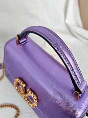 Valentino Garavani Vsling Mini Handbag Purple 19x13x9cm - 4